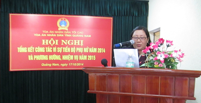 Chánh án Tòa án nhân dân huyện Thăng Bình – Quách Thị Tuyết Mai